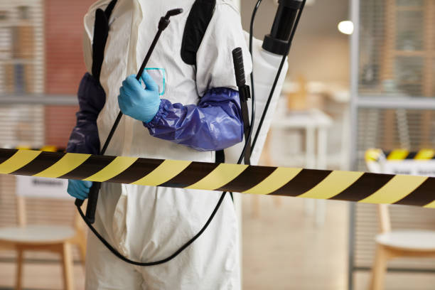 Professional Blood Cleanup technician working in Albion, NE